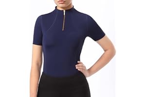 Harrison Howard Equestrian Tops for Women Short Sleeve Quick-Dry Sports Shirt