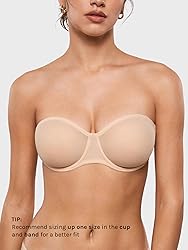 INLYRIC Women's Sheer Strapless Bras Mesh Sexy