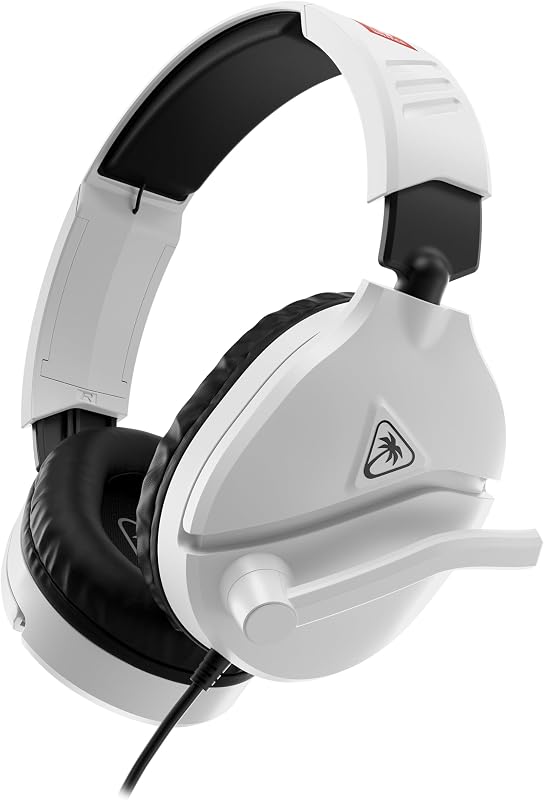 Recon 70 Blanc Nintendo Casque Gaming Filaire Licence Officielle pour Nintendo Switch 2 avec Microphone à Bascule, Ajustable, Design léger, Commandes sur Le Casque