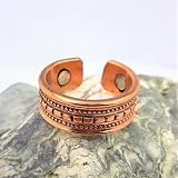 VIE Boho Chic Adjustable Pure Copper Ring for Men & Women - Unique Jewelry view 3
