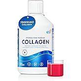 Swedish Nutra 10,000 mg Hydrolyzed Marine Collagen Liquid Supplement - 500 ml, 20 Day Supply | Hyaluronic Acid, Biotin & Vitamin C for Healthy Hair, Skin, Nails & Joints | For Men & Women | Sugar-Free
