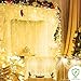 ADDLON String lights Curtain, 300 LED Icicle Wall Lights, Fairy Indoor Starry Lights 8 Mode For Wedding, Bedroom, Christmas, Holiday, Home decoration, UL Certification(Warm white)