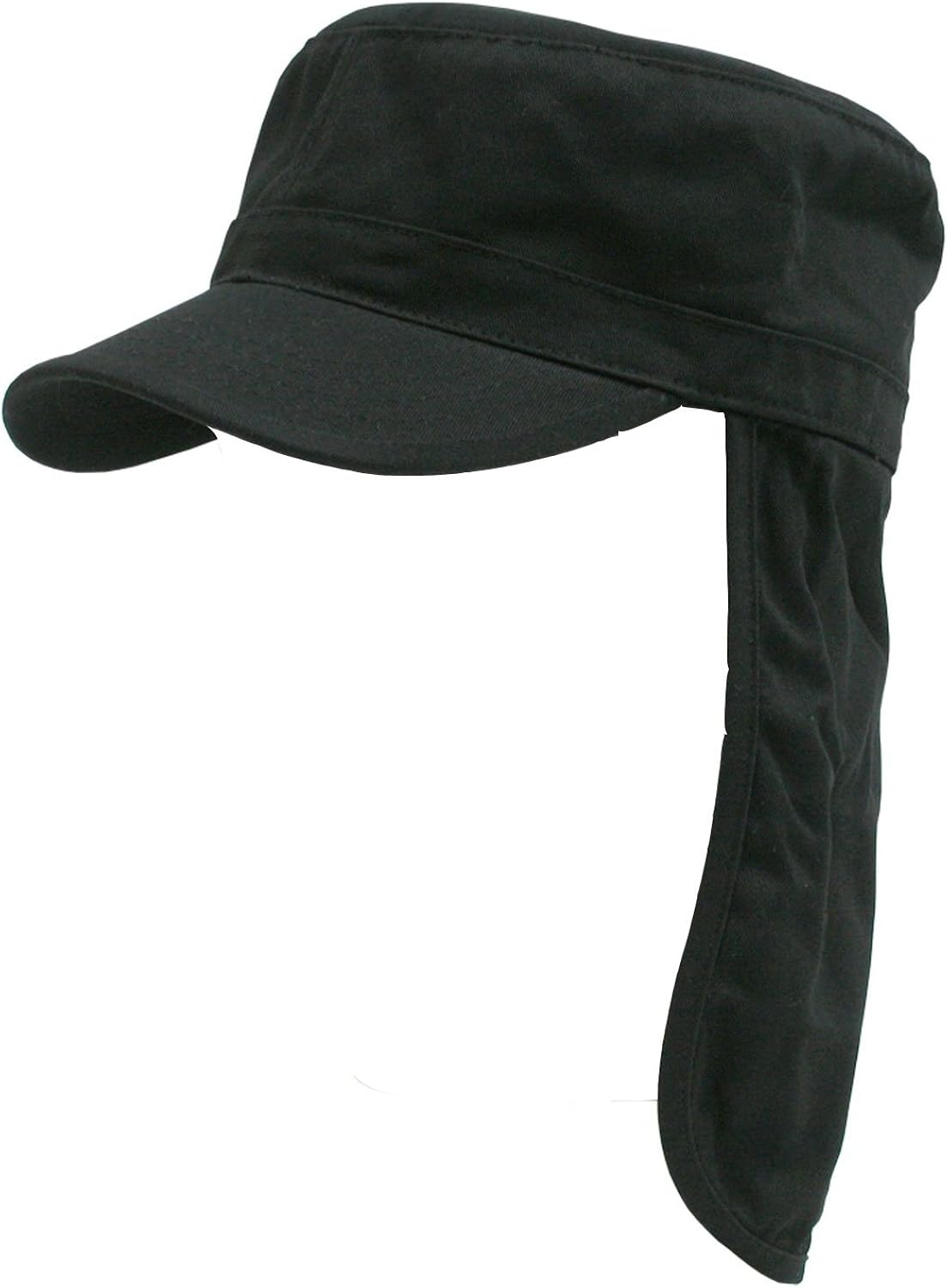 cap with a flap
