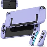 EIELST Dockable Case For Nintendo Switch 2 2025 (Only), [10 FT Military Grade Drop Protection] Cute Protective Cover Case for NS 2 - Purple