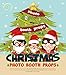 Moreteam Christmas Photo Booth Props Mask 52-Piece DIY Kit with 4-Piece Bookmark
