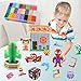 Water Fuse Beads Set 5mm 24 Colors 6000 Beads Refill Compatible Beados Magic Water Sticky Beads Art Crafts Toys for Kids Beginners (6000+ Beads Complete Set)