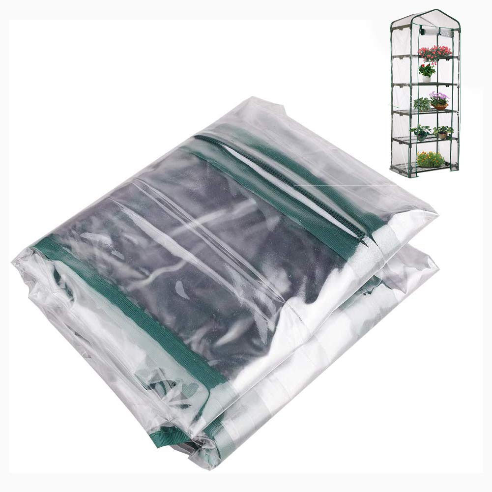 5 Tier Mini Clear Greenhouse Replacement Cover - Small Plant House/Grow House Cover for Garden and Outdoors (5 tier) - Image 5