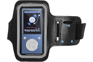 HOVOYNN MP3 Players Running Exercise Armband,Sport Jogging Leather Arm Band Case Cover Suitable for About 4 * 2 * 1inch MP3 Player Sports Adjustable Gym Armband for MP3 Players