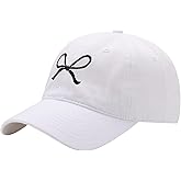 Trendy Bow-Tie Baseball Cap for Women and Men Trucker Hats Y2k Adjustable Fashion Sun Hat with Visor for Hiking & Travel