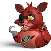 TUBBZ: FNAF - Foxy Pirate Animatronic Rubber Duck Collectible Toy 3.5" | Official Five Nights at Freddy's Merchandise Vinyl Figure with Bathtub Display, Themed Character, Novelty Gift &amp; Jeep Ducking
