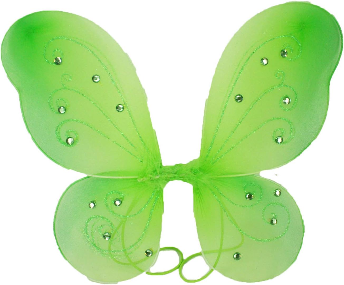 DPC Apple Green Butterfly Fairy Costume Wings 17" X 13"