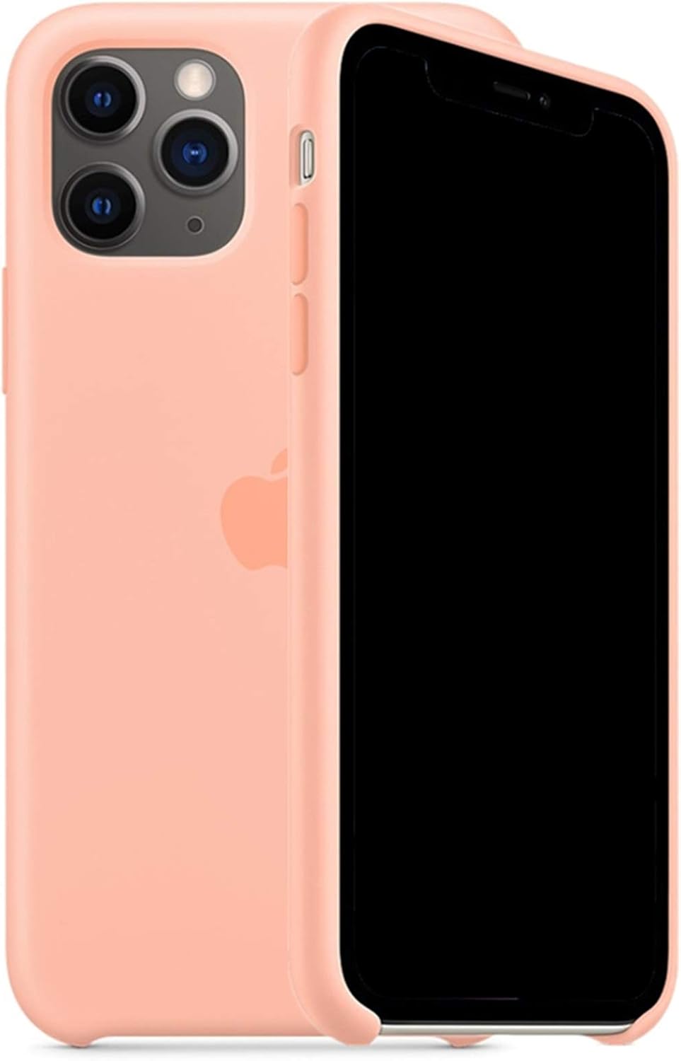 Kongwoo Silicone Case (Rubber Hard Cover) Compatible with iPhone 11 Pro Max (Grapefruit)
