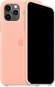 Kongwoo Silicone Case (Rubber Hard Cover) Compatible with iPhone 11 Pro Max (Grapefruit)