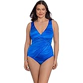 Longitude Women's Swimwear Ring Surplice Soft Cup One Piece Swimsuit