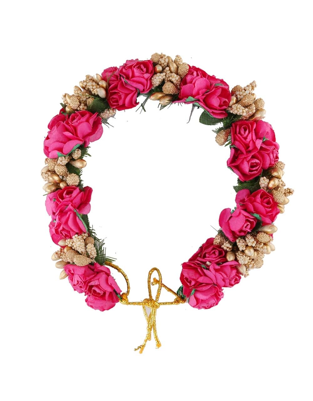 Buy Anuradha Art Pink Colour Flower Styled Wonderful Hair Bun
