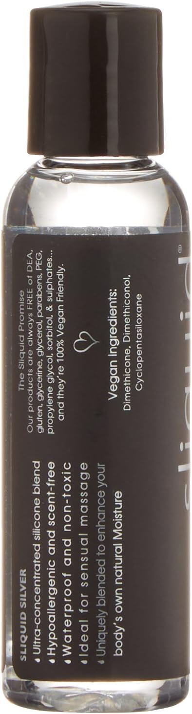 Sliquid 59 ml Naturals Silver Silicone Lubricant, Variousseeimage, 59 ml (Pack of 1) - Image 3