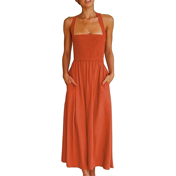 新品！hibinitiワンピースsquare neck summer dress ZESICA Women's 2025 Summer Square Neck Short Puff Sleeve