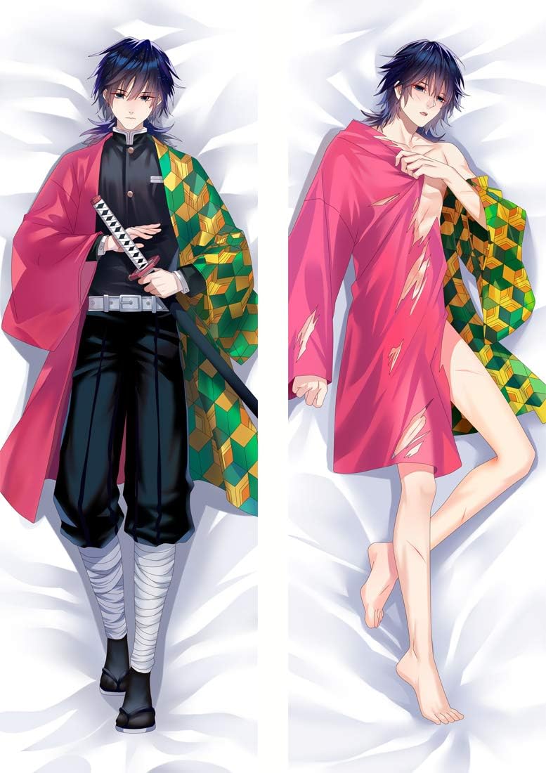 Amazon 鬼滅の刃 冨岡義勇 両面プリント ピーチスキン キャラグッズ アニメ 等身大 抱き枕カバー Anime Pillow Cover サイズ選択可 アニメ 萌えグッズ 通販