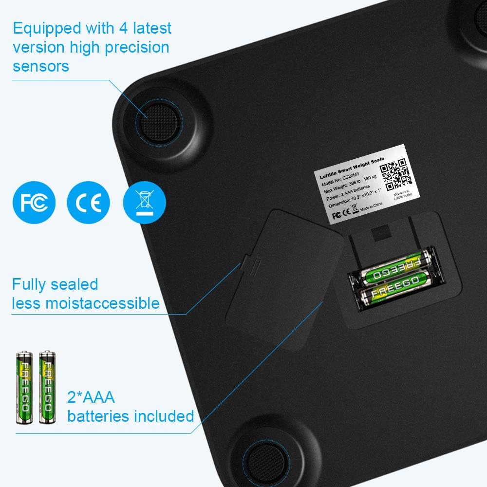 Loftilla Bathroom Scale for Body Weight BMI Scale: Health & Personal Care