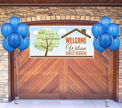 Family Reunion Party Banner Personalized Party Decoration Backdrop