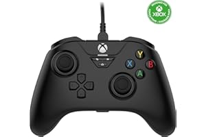 Snakebyte Wired Video Game Controller - Xbox Series X|S, Xbox One & PC - Officially Licensed –Gamepad Base X - Hall Effect Sensors for Precision Joysticks/Triggers – 3.5mm Audio Jack - Black