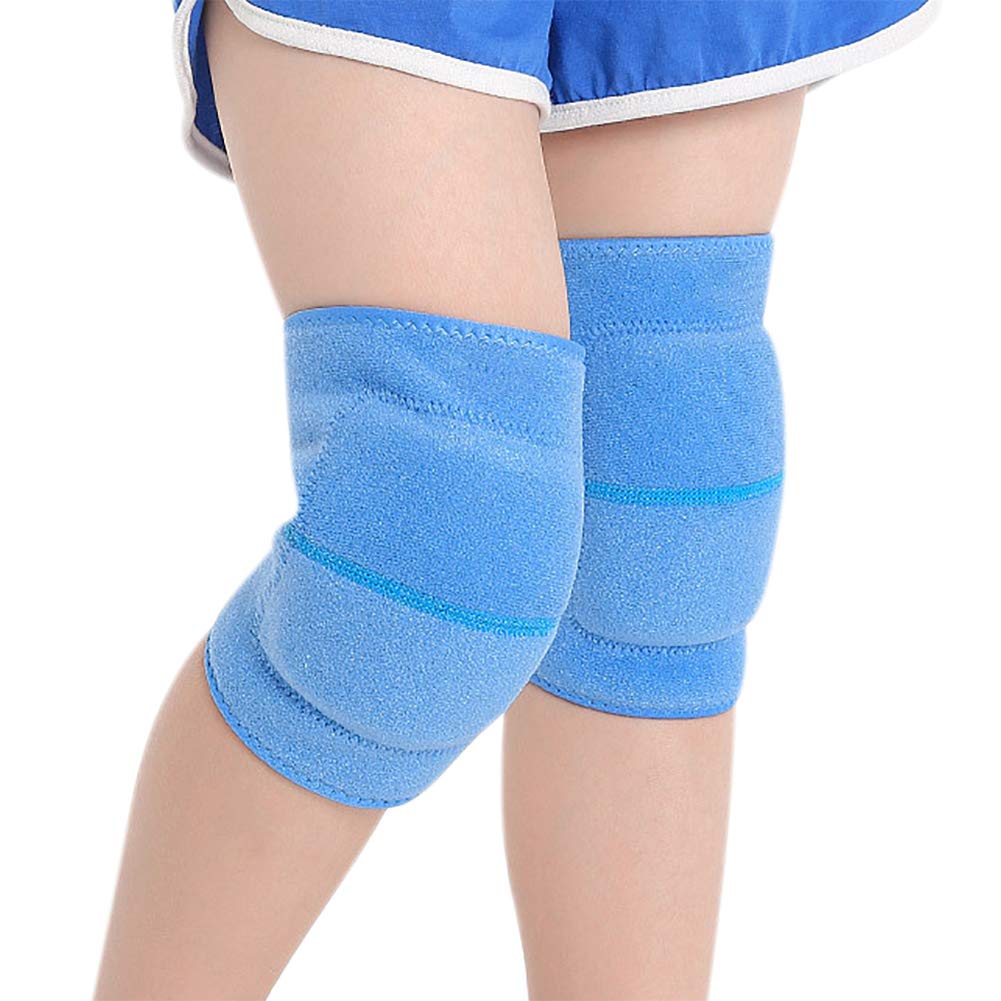 1 Pair Kids Adjustable Knee Pad Sports Protective Gear Sponge Padded Crushproof Knee Pad Knee Brace Support Sleeve Warmer Breathable Thicken Knee Protector Pad for Skateboard Roller Cycling Skating