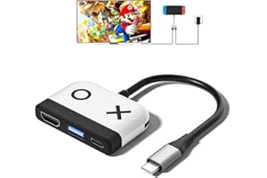 Kstkry Switch Dock for Nintendo Switch/Switch OLED,Portable TV Docking Station Replacement with 4K/60HZ HDMI TV USB 3.0 Port and USB C Charging,Compatible with Nintendo Switch Steam Deck and More