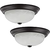 Aspen Creative 63023-05-2, 2-Light Flush Mount, Oil