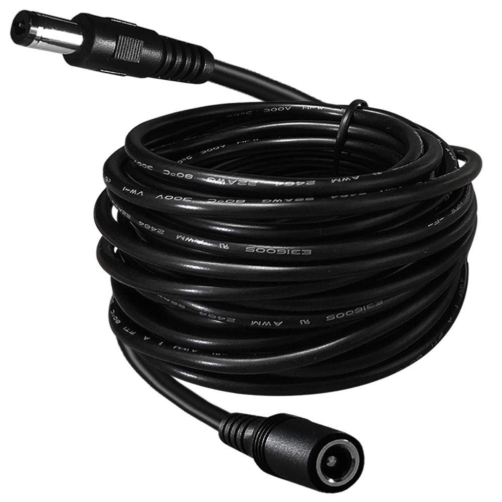 5.5mm x 2.1mm Extension Cable DC 6.6 Foot,12v Power Supply