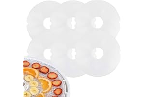 6 pieces 11.6inch Premium Round Dehydrator Sheets Reusable non-stick Food Dehydrator Machine Mesh Screen for fruit dryer