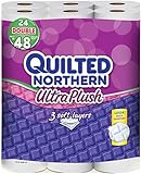 Quilted Northern Ultra Plush Double Roll Toilet Tissue-White-24 ct