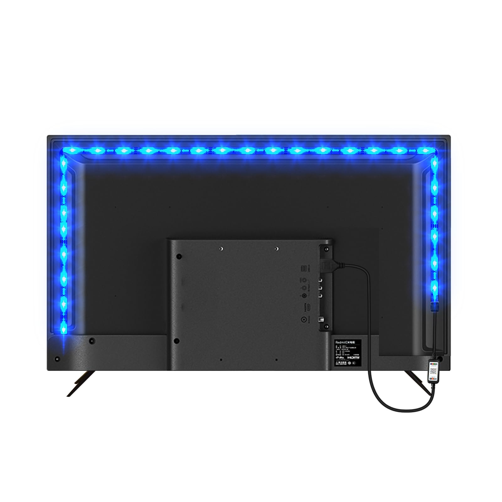 PSTAR LED Lights for TV, 2M TV Backlights, USB Powered RGB Led Light Strip, Music Sync Bluetooth APP and Remote Control for 28-55 inch TV/Monitor Behind Lighting — image 1