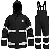 RainRider Rain Suits for Men Waterproof Rain Jacket Coat Pants Heavy Duty Women Fishing Rain Gear Workwear