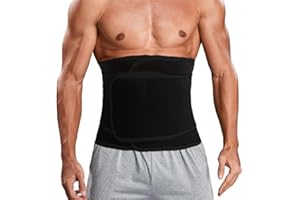 Waist Trainer for Women, Dual Strap Neoprene Sweat Band for Tummy Training & Fitness Black