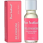 Pure Instinct BLOSSOM The Original Pheromone Infused Essential Oil Perfume Cologne - For Her Women - TSA Ready (Dropper Bottle 0.5 Fl. Oz./15mL)
