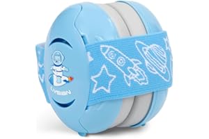 LYSIAN Baby Earmuffs – Noise Cancelling Headphones for Infants 0-3 Years, Soft Comfortable Ear Protection for Sleeping,Travel,Flights (Blue). Blocks Loud Sound for Peaceful Rest