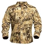 Kryptek Men's Stalker Button-Up Shirt, Highlander, 2XL