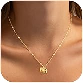 GRCLD Heart Initial Necklaces for Women, Dainty 14k Gold Plated Letter A-Z Pendant Necklace Personalized Cute Name Necklace Trendy Gold Jewelry Gift for Women Teen
