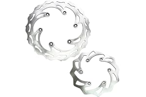 Vanlison Front & Rear Brake Disc Rotors Compatible with KTM 125 250 350 450 500 Husqvarna 125-501 FE TE FC Husaberg 125-570 T