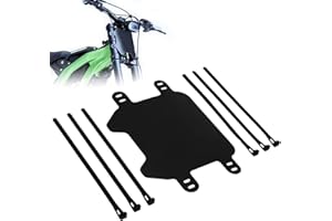 JFG Racing Front Number Plate for Electric Dirt Bike,Universal Plate Replacement for Ridstar Q20/Tutti Soleil 01/Surron Light Bee/Talaria Sting MX3 MX4 MX5/E Ride Pro/Super 73/X160/X260-Black