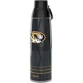 Tervis Venture Water Bottle Missouri Tigers - Full Speed Triple Insulated Tumbler Travel Cup Keeps Drinks Cold & Hot, 36oz, Stainless Steel