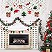 33PCS Christmas Decorations Swirls Hanging Ceiling Decor Winter Party Supplies Holiday Ornaments