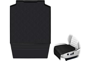 STARWICOO Car Seat Protector for Kids, Featuring Latch-Compatible Design with Waterproof Anti-Spill and Compression Damage Protection (Black-1pcs)