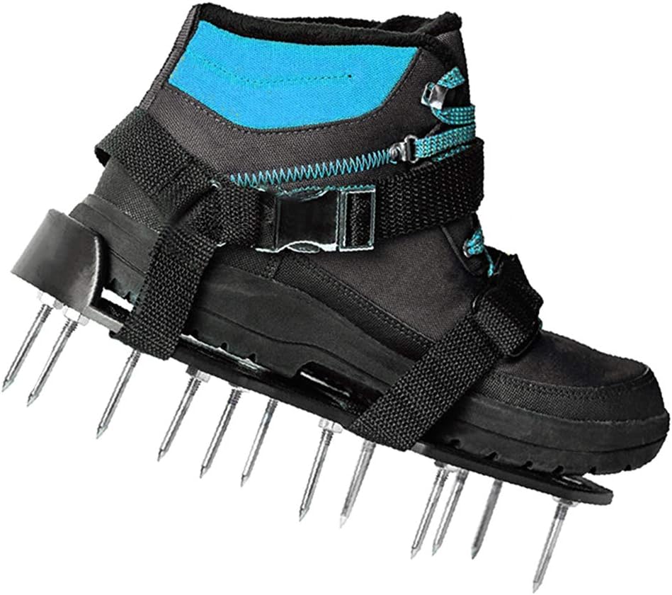 Amazon Co Jp Geertop 芝生スパイク ガーデンスパイク 芝生穴あけ エアレーター シューズ 足取り付け 履くタイプ ガーデン 庭 園芸 農作業 芝生通気 1ペア Diy 工具 ガーデン