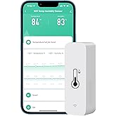 PHOVOLT WiFi Hygrometer Thermometer Sensor for Home, Indoor Outdoor Wireless Temperature Humidity Sensor Monitor with Remote 