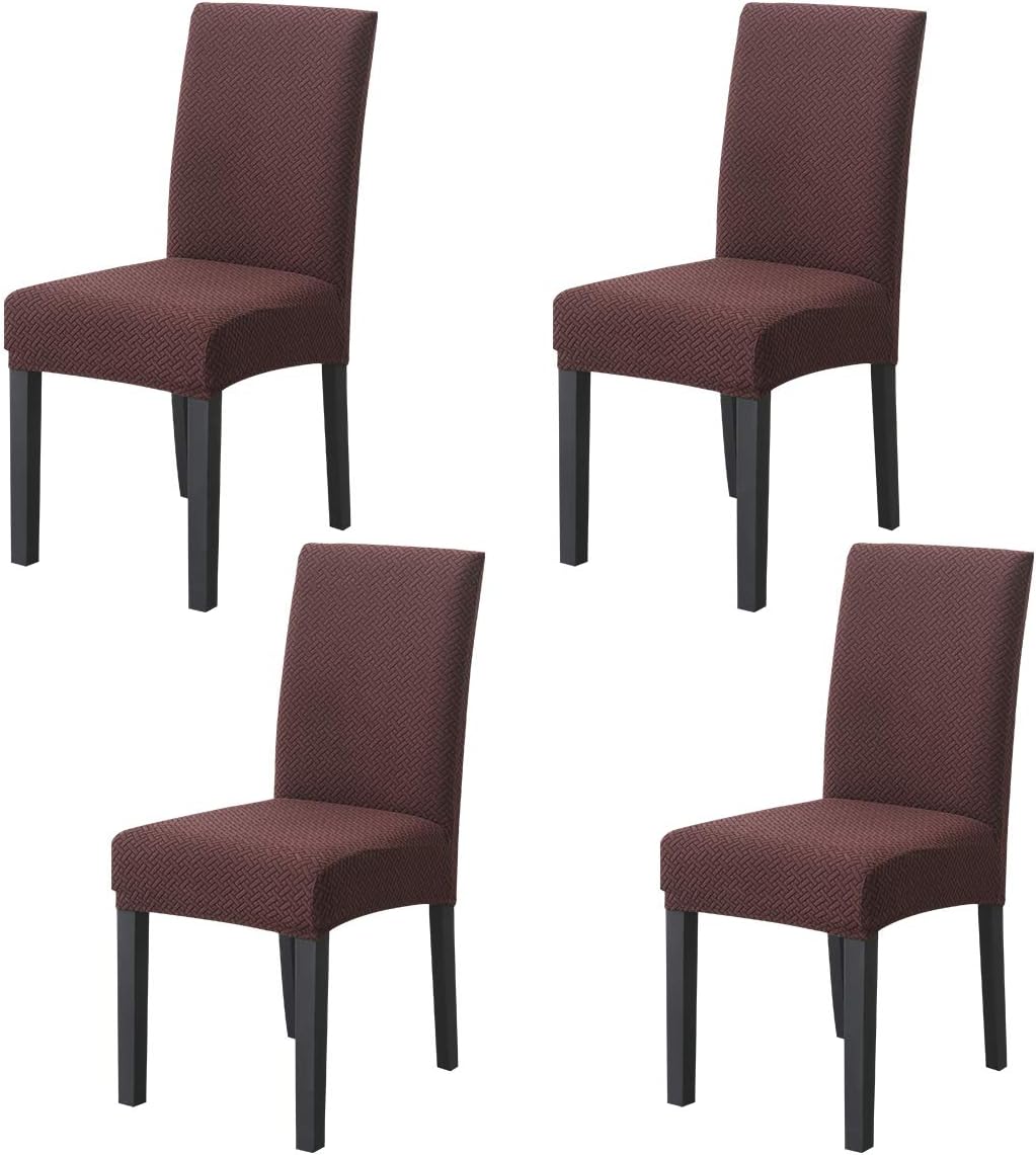 Best Stretch Removable Washable Short Dining Chair Cover Protector Seat Slipcover