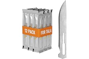 Wiebe Tala Replacement Blades (12-Pack) | Surgical-Grade Scalpel Blades for Hunting & Game Processing