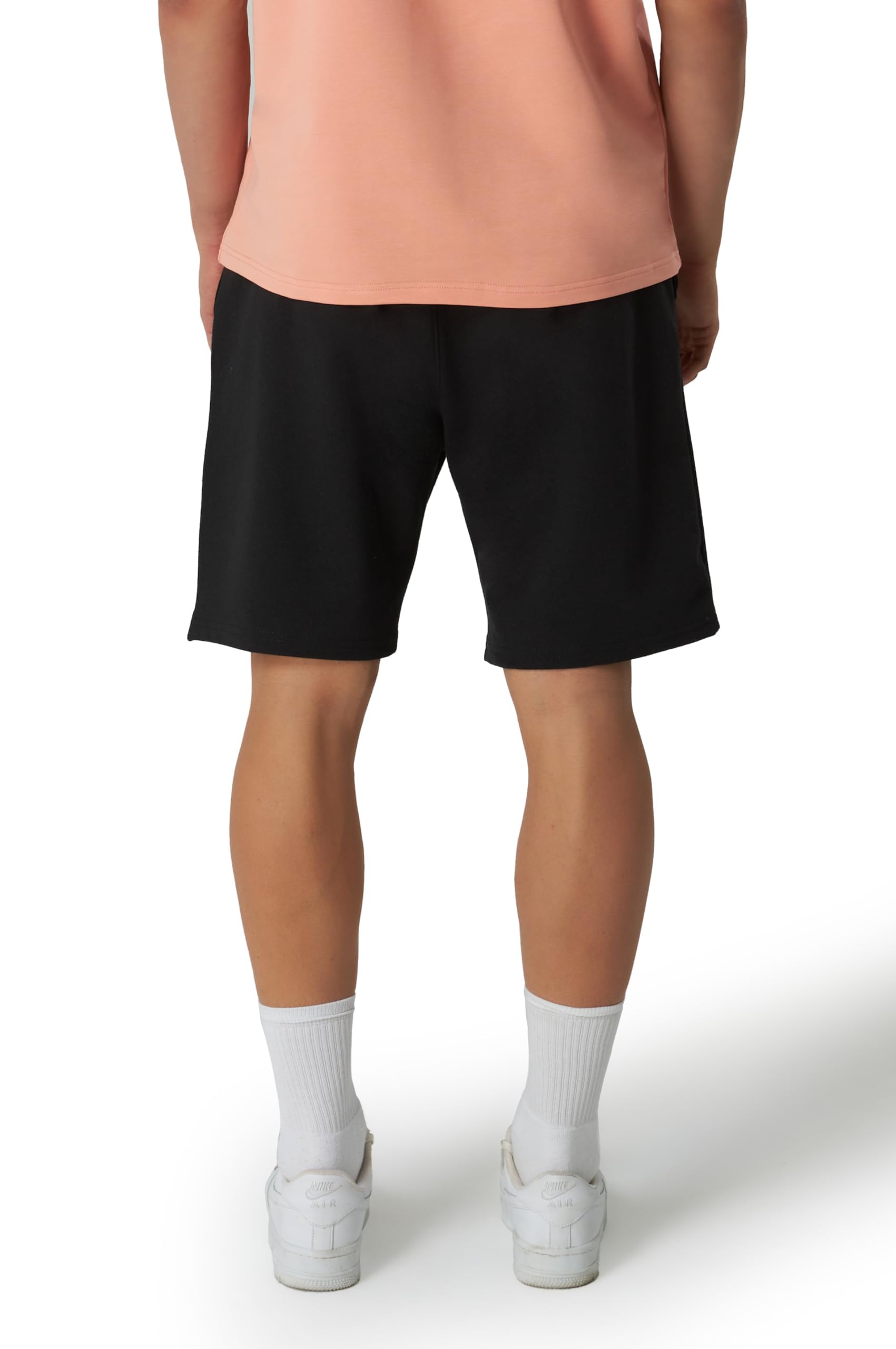 ROSS CAMP Sporthose Herren Kurz - Kurze Hosen Herren, Laufshorts Männer Sommer Baumwolle Jogginghose Fitnesshose Sport Sportshorts Bermuda Shorts Hose Trainingshose Tennis (S, Schwarz) 6
