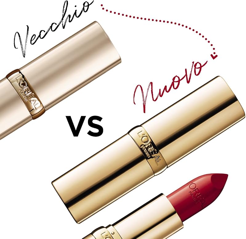 L’Oréal Paris Rossetto Color Riche Satin, Lunga tenuta, Finish satinato, 107 Seine Sunset