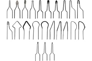 FIRELOOD 23pcs Wood Burning Kit,Wood Burning Tips Wood Burner tip,Burning Tool Wood Burning High impedance Nickel-Chromium Wire Pen tip Wood Burning Tool Pen tip can Replace Accessories (Pen tips-1-23 Kinds)